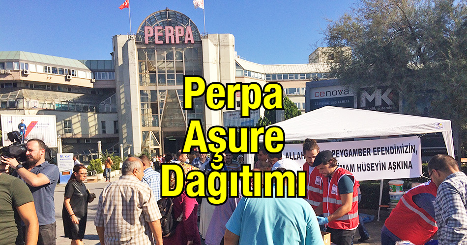 Kızılay ve Pergip Perpa'da aşure dağıttı