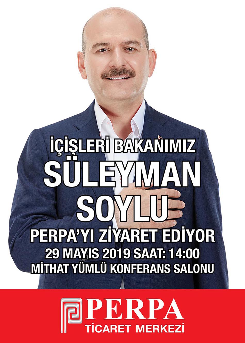 Süleyman Soylu Perpa'yı Ziyaret Edecek