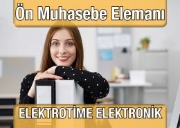Ön Muhasebe Elemanı Elektrotime Elektronik Güvenlik