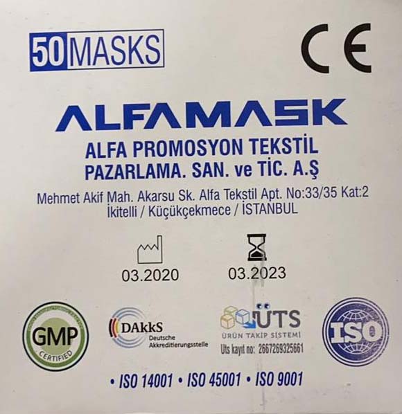 Alfamask Maske