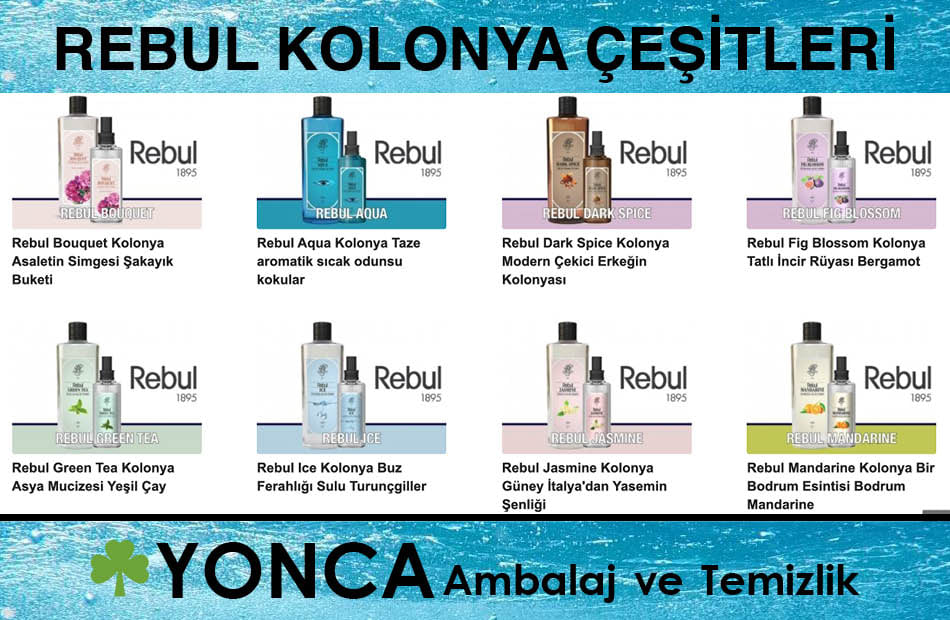 Yonca Temizlik Rebul Kolonya Çeşitleri