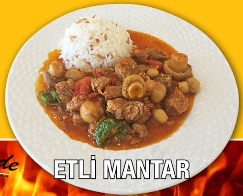 Etli Mantar Yemeği Alazade Restoran