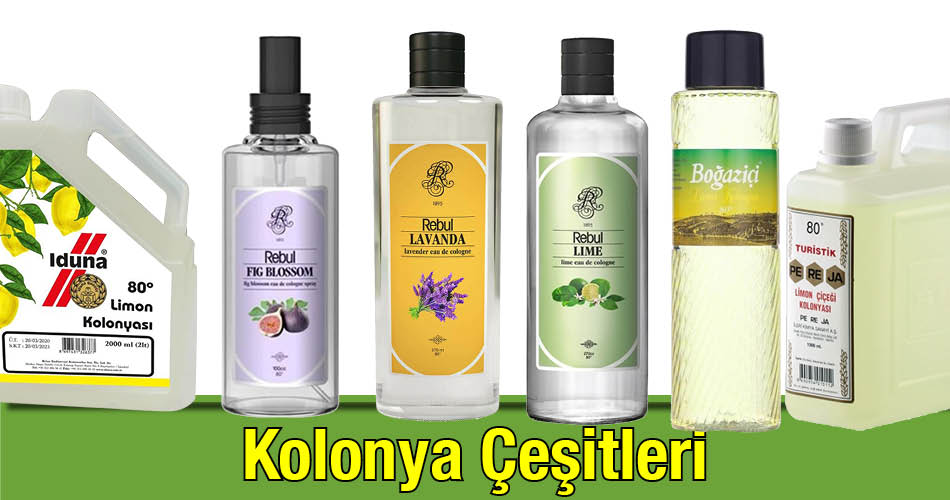 Kolonya Çeşitleri