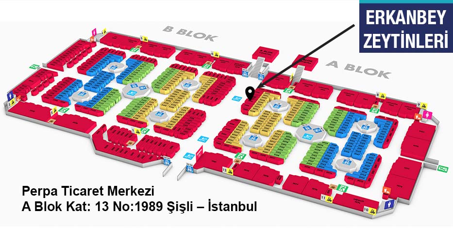 Erkanbey Zeytinleri Perpa Mağaza Kroki