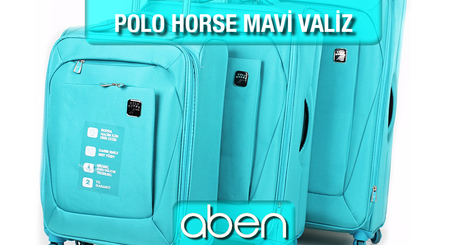 Polo Horse Mavi Valiz