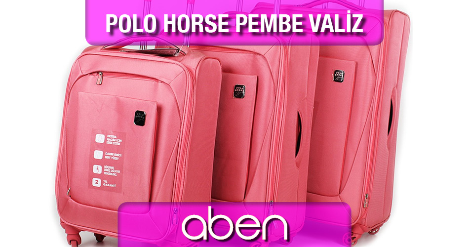 Polo Horse Pembe Valiz