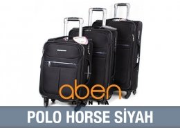 Polo Horse Siyah Ultra Lux Valiz