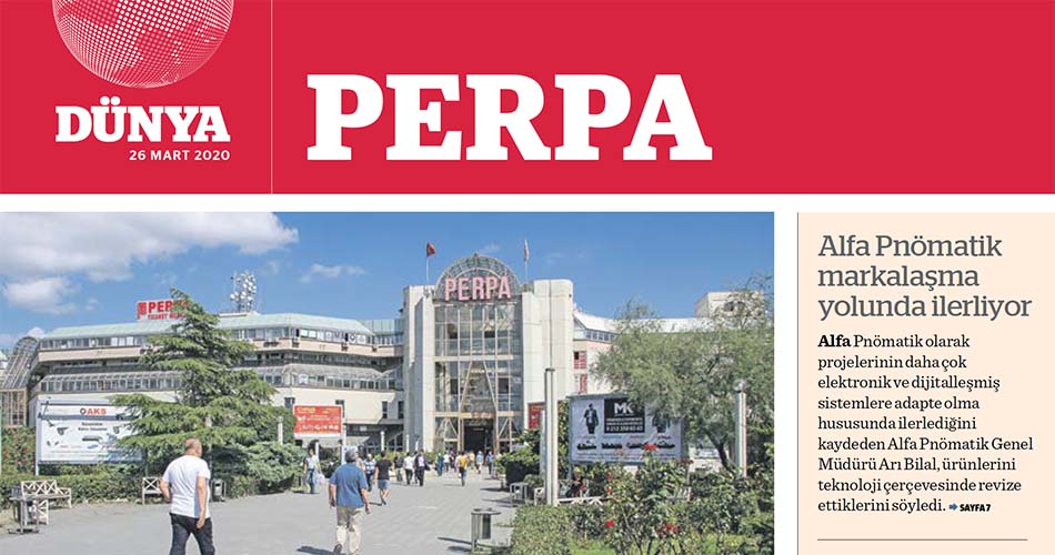 Dünya Gazetesi Perpa Eki Yayınlandı