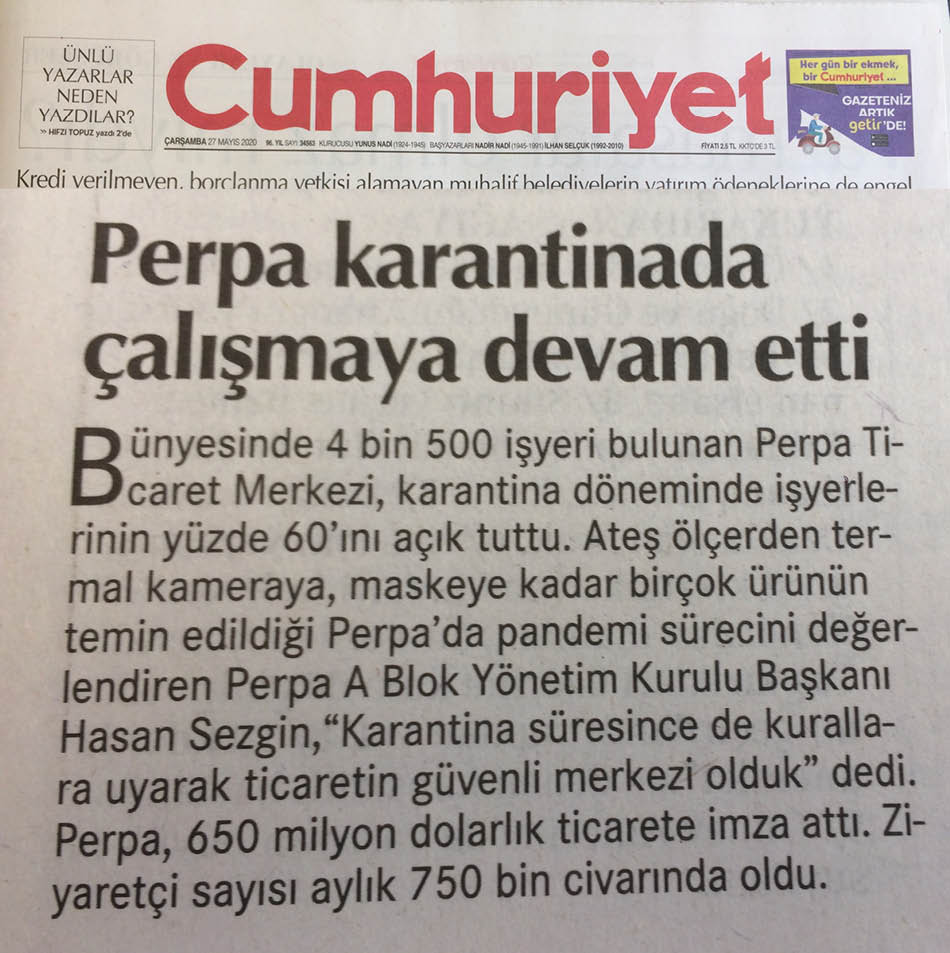 Cumhuriyet Gazetesi Perpa