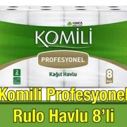 Komili Profesyonel Rulo Havlu 2 Katlı 8' li