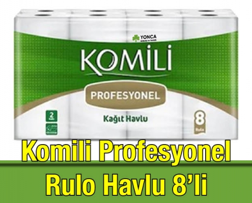 Komili Profesyonel Rulo Havlu 2 Katlı 8' li