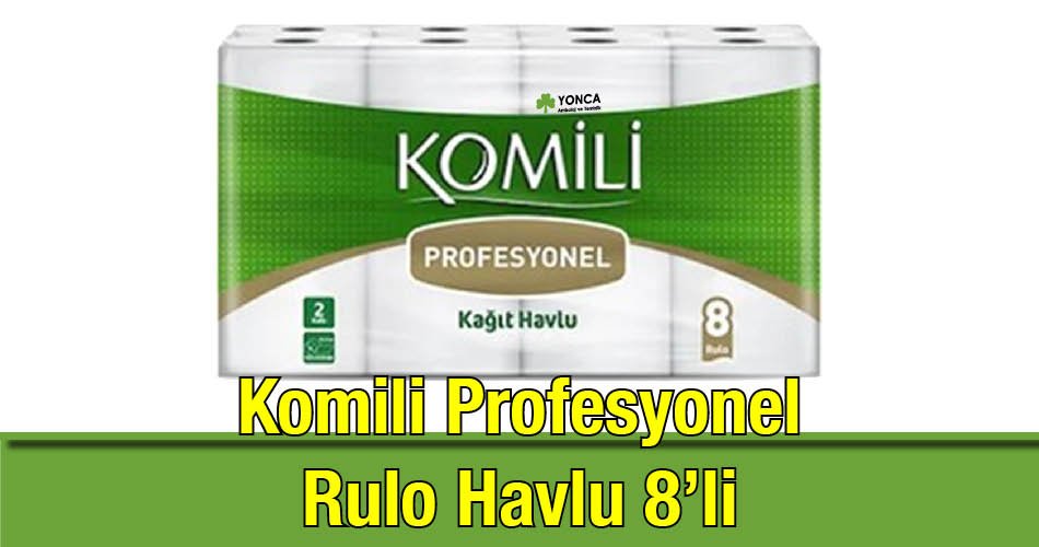 Komili Profesyonel Rulo Havlu 2 Katlı 8'li