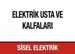 Elektrik Usta ve Kalfaları Sisel Elektrik