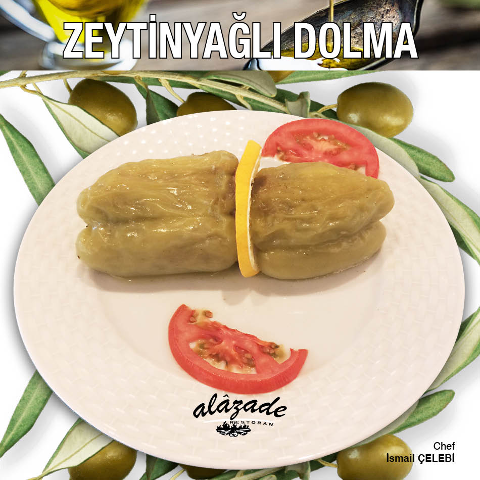 Zeytinyağlı Biber Dolması Alazade Restoran