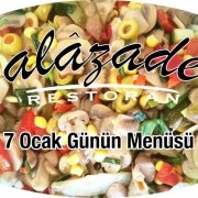 Alazade Restoran 7 Ocak 2021 Günün Menüleri