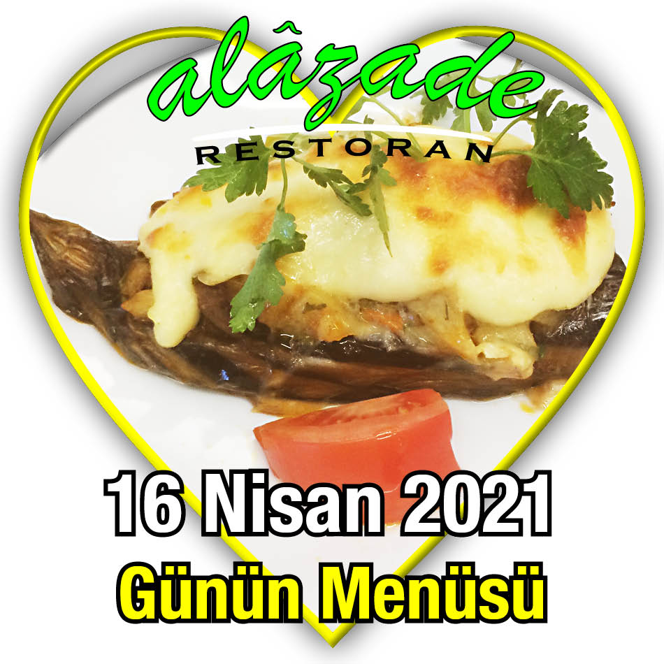 Alazade Restoran 16 Nisan Menü