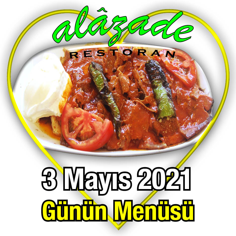 Alazade 3 Mayıs Menü