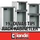 Duvar Tipi Rack Kabinetler 19" Lande