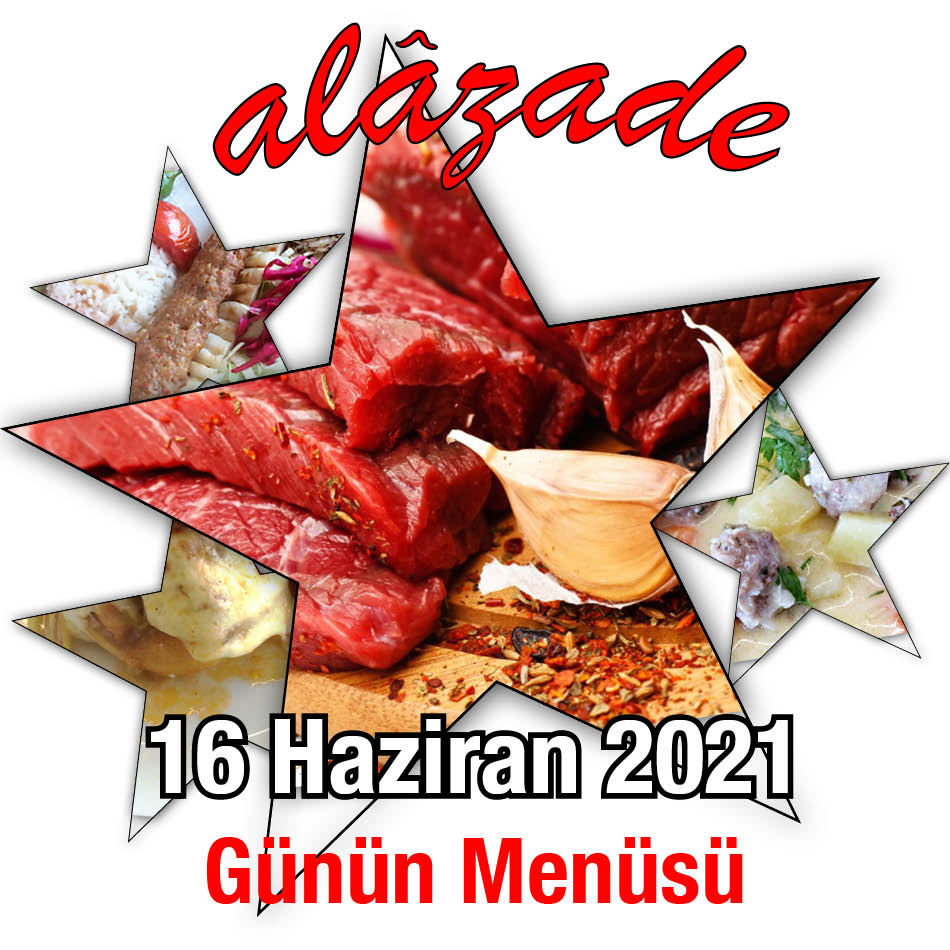 Alazade 16 Haziran Menü