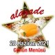 Alazade 28 Haziran Menü