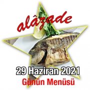 Alazade 29 Haziran Menü