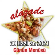 Alazade 30 Haziran Menü