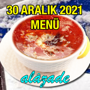 Alazade 30 Aralık 2021 Menü