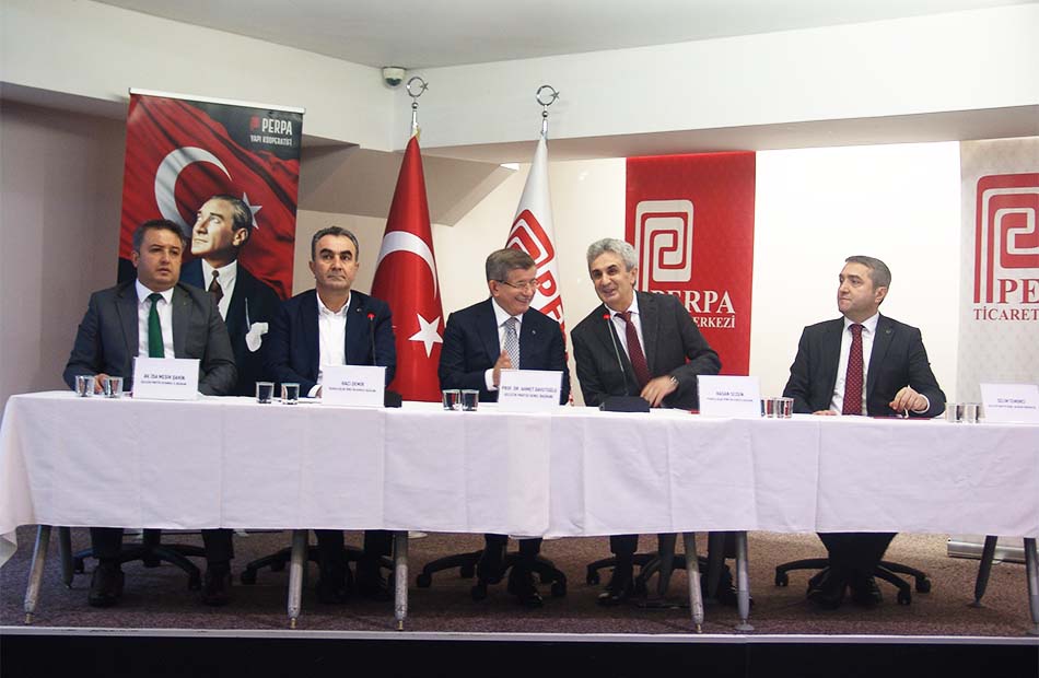 Gelecek Partisi Genel Başkanı Ahmet Davutoğlu Perpa'da