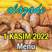 Alazade 1 Kasım 2022 Yemekler