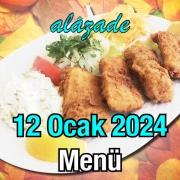 Alazade 12 Ocak 2024 Menü