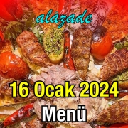 Alazade 16 Ocak 2024 Menü