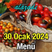 Alazade 30 Ocak 2024 Menü