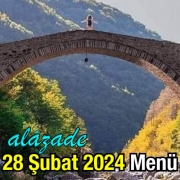 Alazade 28 Şubat 2024 Menü