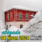Alazade 04 Nisan 2024 Menü